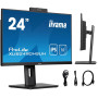 OUTLET Monitor iiyama ProLite XUB2490HSUH-B1 24" IPS LED 4ms 100Hz /HDMI DP/ Kamerka Windows Hello i mikrofon