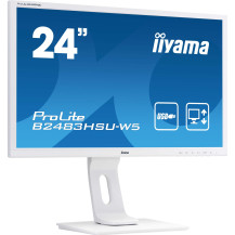 OUTLET Monitor iiyama ProLite B2483HSU-W5 24" TN 1ms FlickerFree BlueLightReduction VGA/DP/HDMI Biały