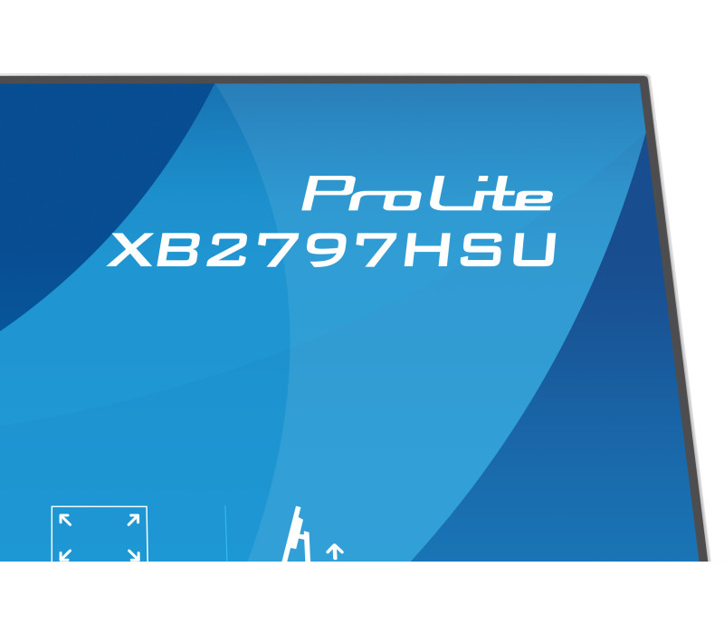 Biały monitor iiyama ProLite XB2797HSU-W1 27" IPS LED 120Hz 1ms /HDMI, DP/ FlickerFree, Redukcja niebieskiego światła, HAS