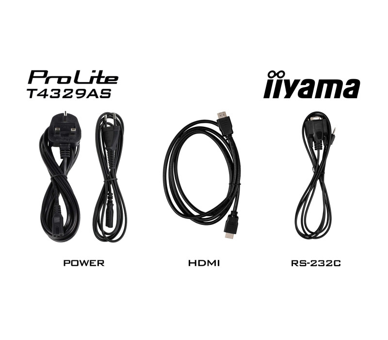 OUTLET Monitor interaktywny iiyama ProLite T4329AS-B1AG 43" 4K VA LED, USB-C, WiFi, LAN, eShare, iiShare