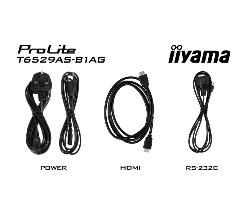 OUTLET Monitor interaktywny iiyama ProLite T6529AS-B1AG  65" 4K VA LED, USB-C, WiFi, LAN, eShare, iiShare