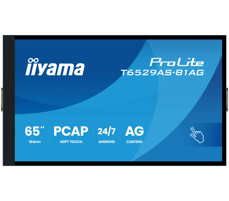 OUTLET Monitor interaktywny iiyama ProLite T6529AS-B1AG  65" 4K VA LED, USB-C, WiFi, LAN, eShare, iiShare
