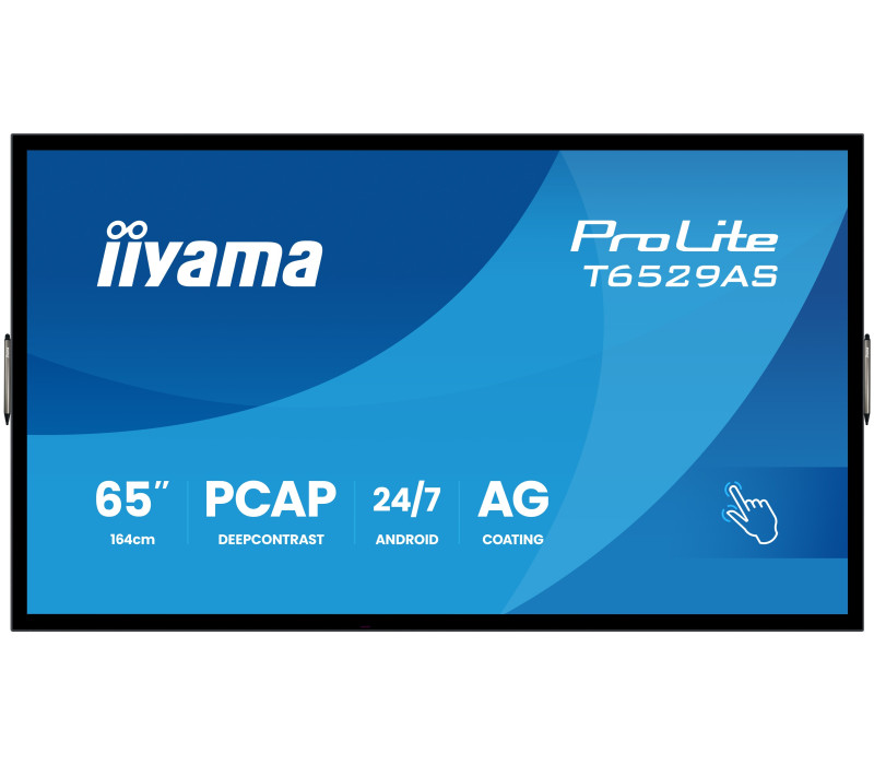 OUTLET Monitor interaktywny iiyama ProLite T6529AS-B1AG  65" 4K VA LED, USB-C, WiFi, LAN, eShare, iiShare