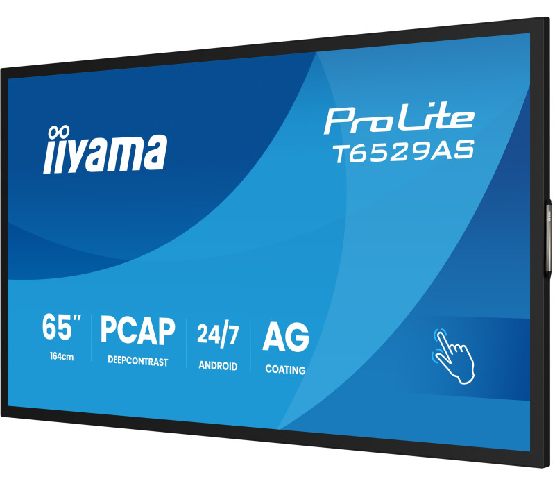 OUTLET Monitor interaktywny iiyama ProLite T6529AS-B1AG  65" 4K VA LED, USB-C, WiFi, LAN, eShare, iiShare