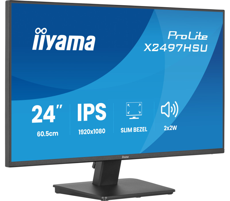 Monitor iiyama ProLite X2497HSU-B1 24" IPS LED 120Hz /HDMI, DP/ FlickerFree