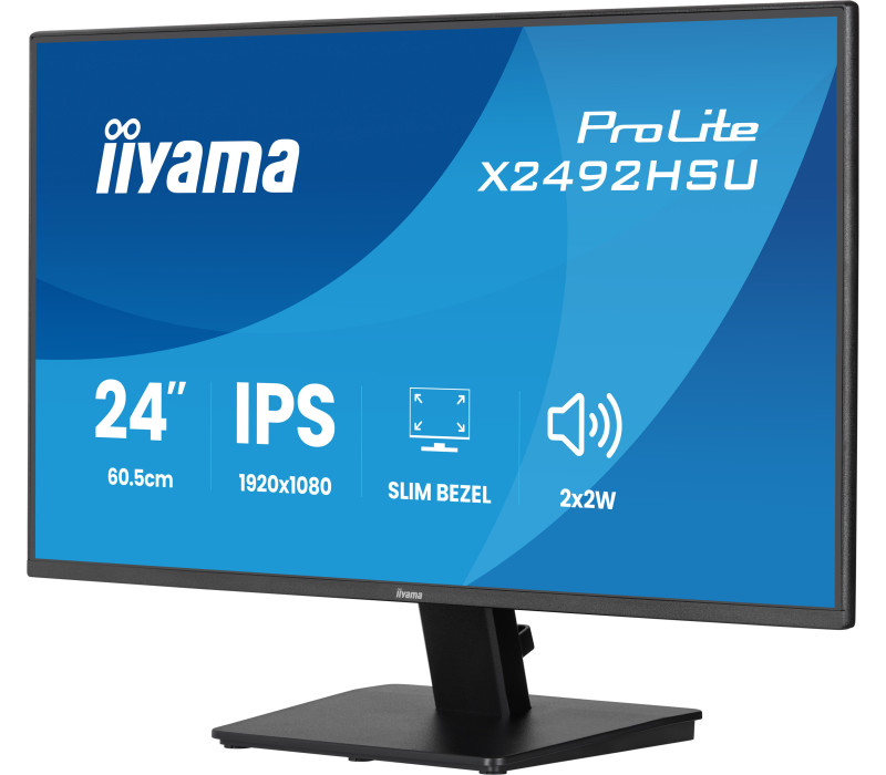 Monitor iiyama ProLite X2492HSU-B1 24" IPS LED 120Hz /HDMI, DP/ FlickerFree, EyeSafe, Eye Comfort