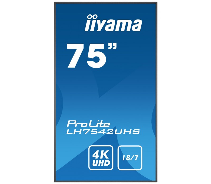 OUTLET Monitor wielkoformatowy iiyama Prolite LH7542UHS-B3 IPS 4K UHD 18/7 Android FailOver