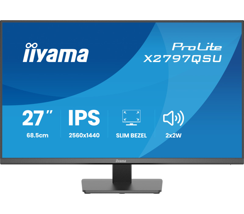 OUTLET Monitor iiyama ProLite X2797QSU-B1 27" IPS WQHD LED 120Hz 1ms /2xHDMI, DP/ FlickerFree, HubUSB/USB-C