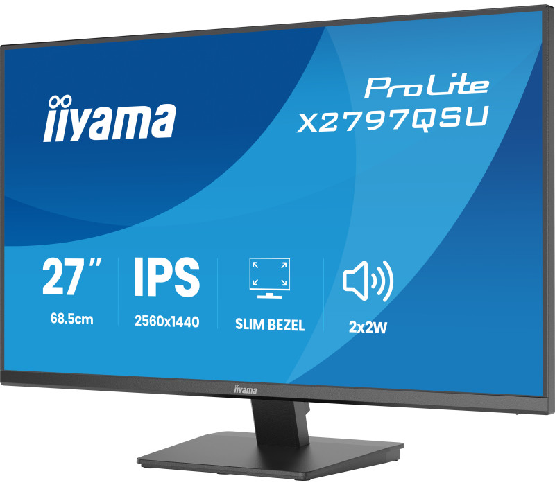 OUTLET Monitor iiyama ProLite X2797QSU-B1 27" IPS WQHD LED 120Hz 1ms /2xHDMI, DP/ FlickerFree, HubUSB/USB-C