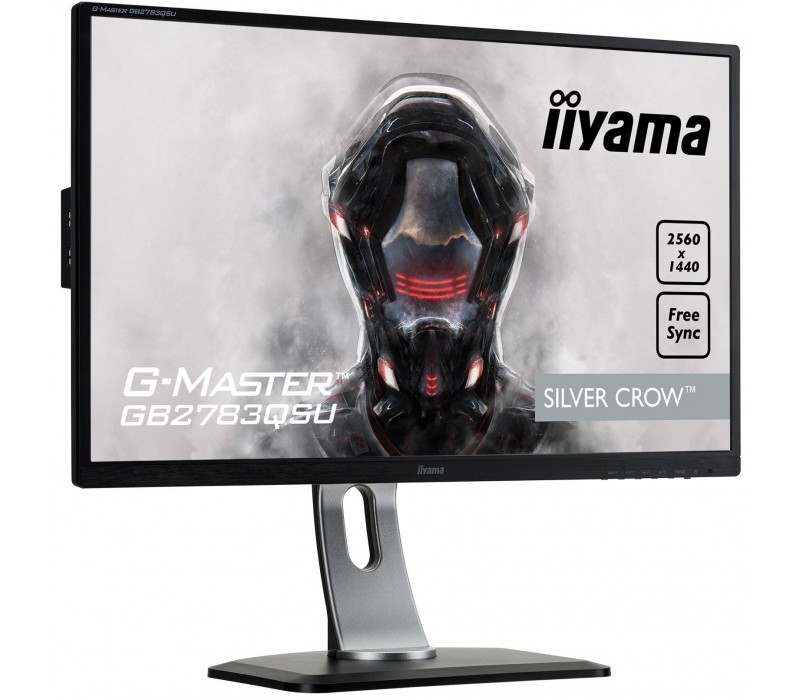 Monitor iiyama G-MASTER GB2783QSU-B1 27" SILVER CROW 1ms QHD FreeSync