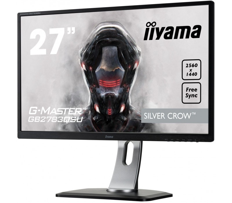 Monitor iiyama G-MASTER GB2783QSU-B1 27" SILVER CROW 1ms QHD FreeSync