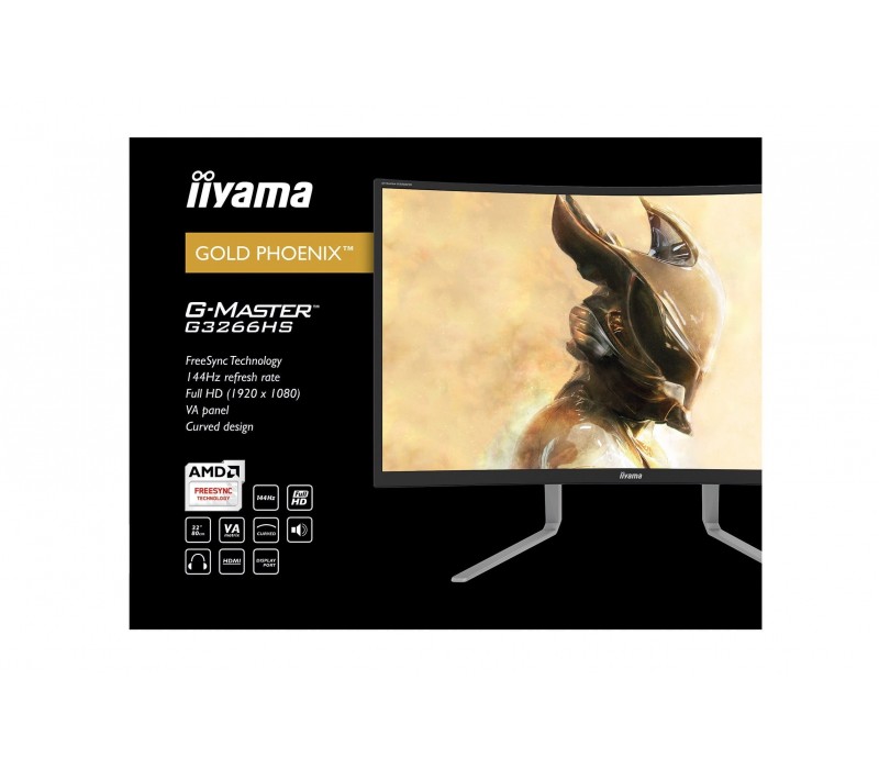 Monitor iiyama G-MASTER G3266HS-B1 32" GOLD PHOENIX 144Hz 3ms FreeSync