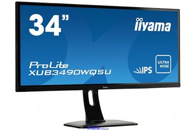 obrazek nowy monitor iiyama XUB3490WQSU 34 cali do biura, dla programisty lub grafika 