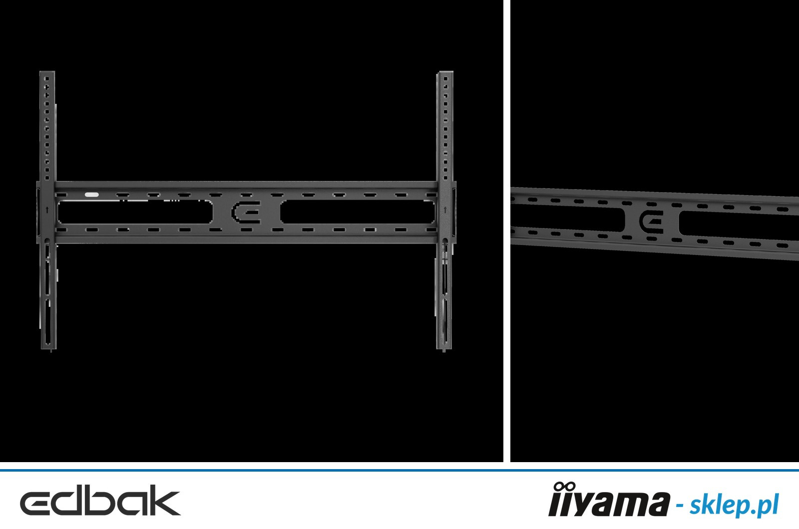 Edbak Stały uchwyt ścienny 32"-75" VESA 600x400, max. obciążenie 30kg