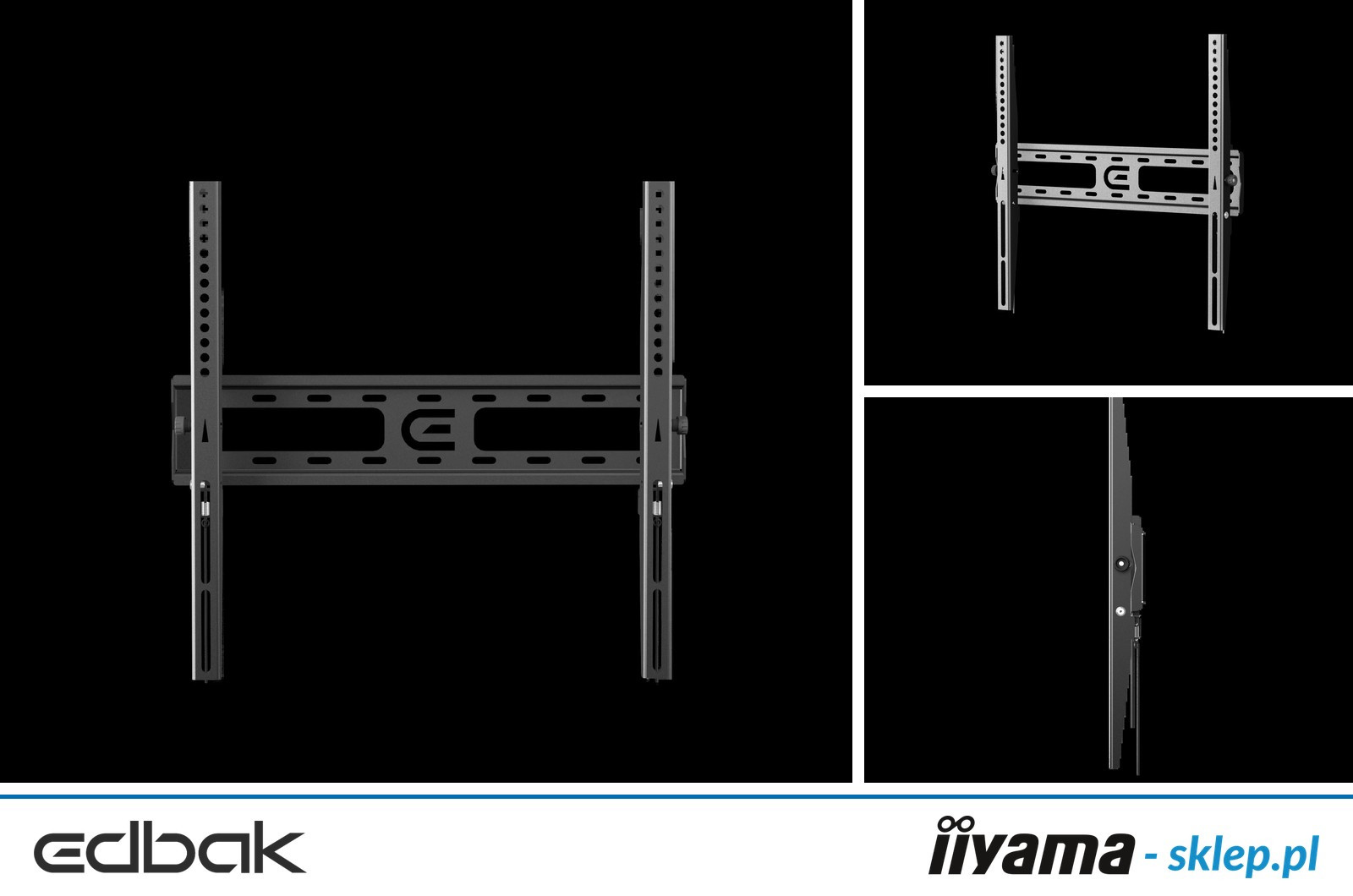 Edbak Uchylny uchwyt ścienny 32"-75" VESA 400x400, max. obciążenie 30kg